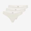 Set of three women cream thongs ONLY Tracy - Women