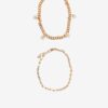 Set of two bracelets in gold color Pieces Maise - Women's