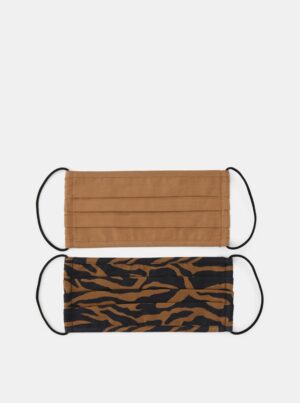 Set of two brown face masks Pieces - Women's