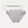 Set of two girls' panties in white and gray color Tommy Hilfiger Underwe - unisex