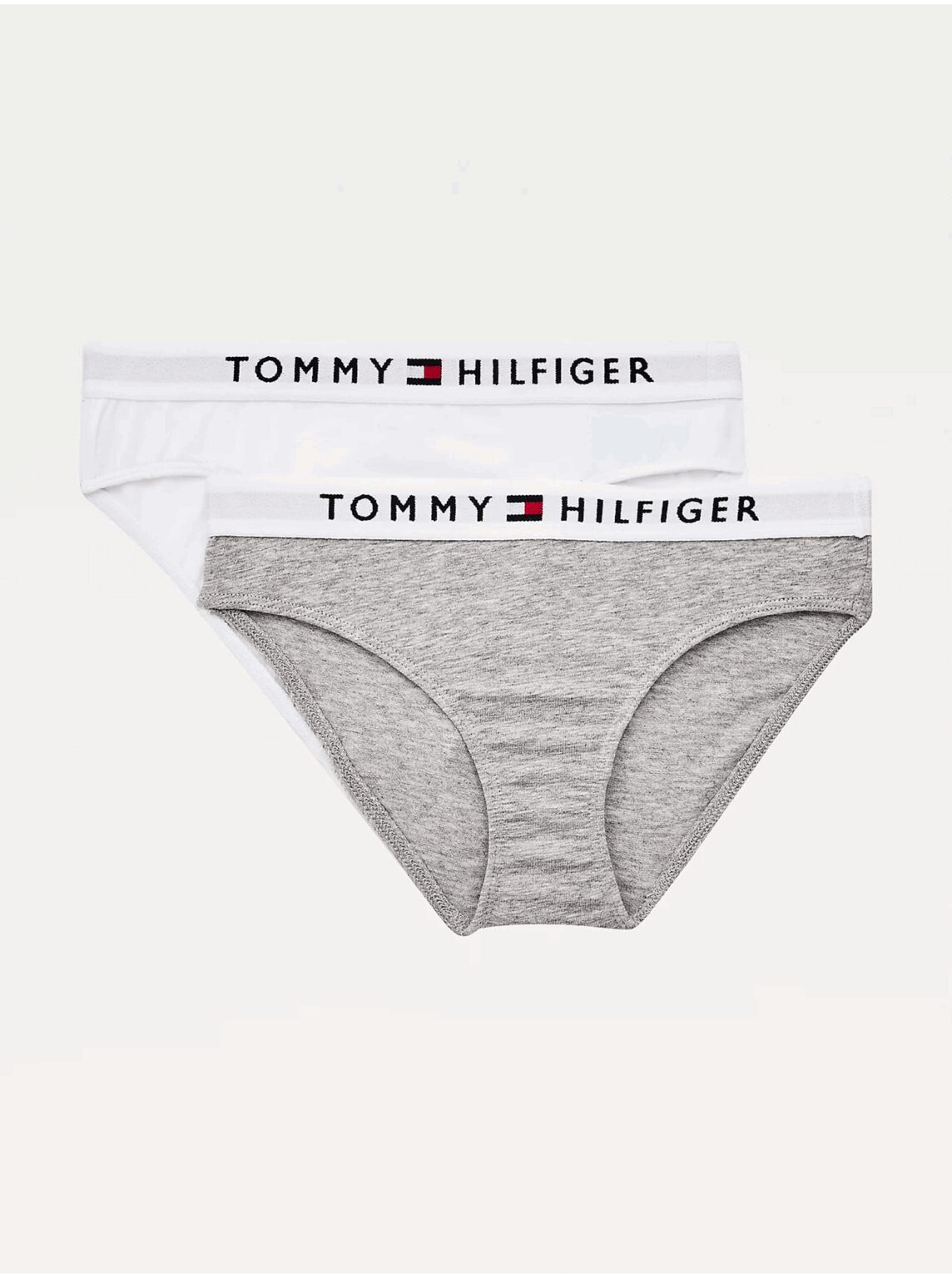 Set of two girls' panties in white and gray color Tommy Hilfiger Underwe - unisex