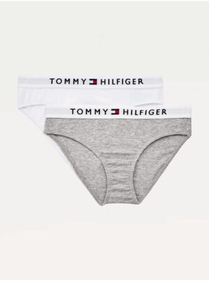 Set of two girls' panties in white and gray color Tommy Hilfiger Underwe - unisex