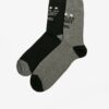 Set of two pairs of men's socks in gray and black Replay - Men