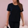 Set top+leggings dark blue