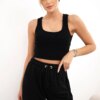 Set top+pants black