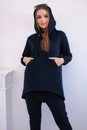 Set with Baggy trousers dark blue