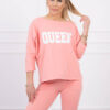Set with Queen apricot print