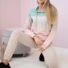 Set with Yourself dark mint+beige print