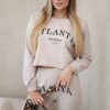 Set with beige Atlanta print