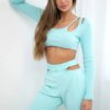 Set with blouse top mint