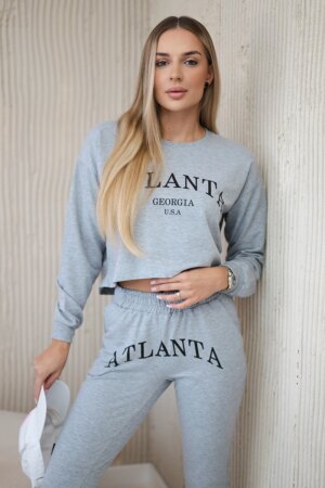 Set with gray Atlanta print