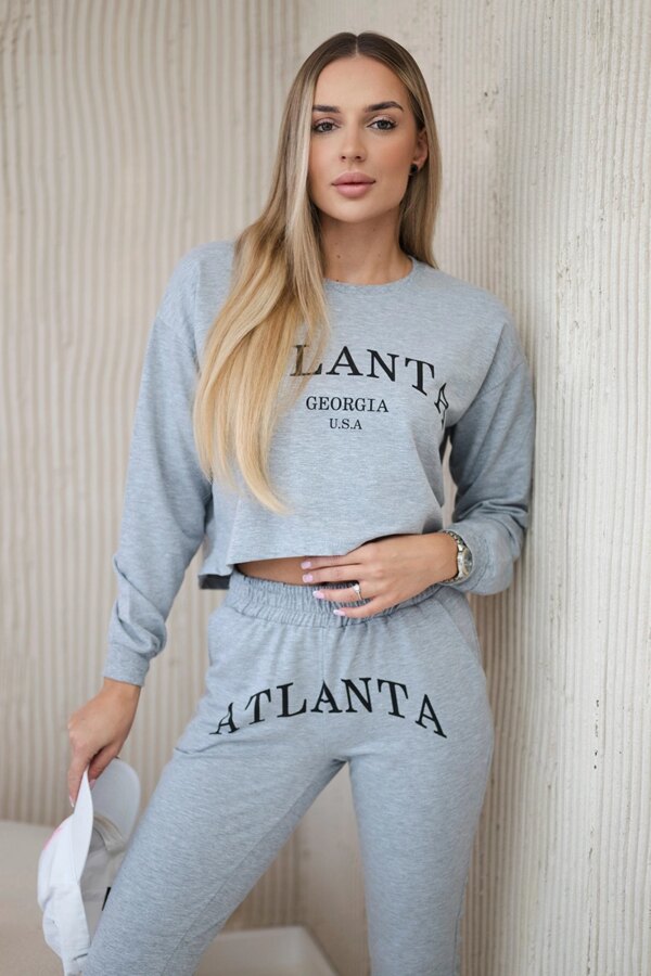 Set with gray Atlanta print