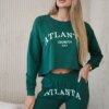 Set with green Atlanta print