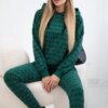 Set with green print
