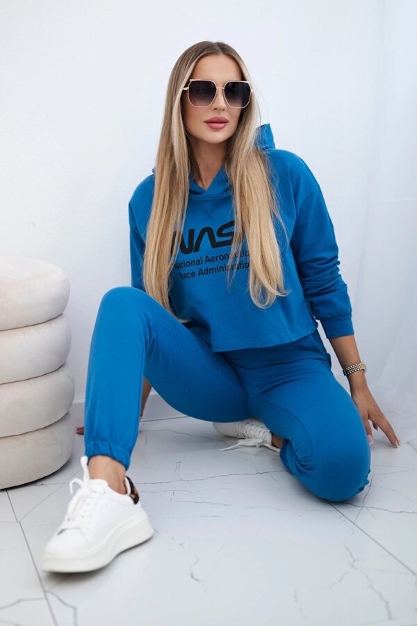 Set with jeans print