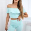 Set with mint ruffle