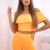 Set with orange neon ruffle