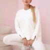 Set with oversize blouse ecru