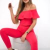 Set with ruffle raspberry