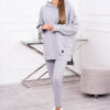 Set with sweatshirt in gray color