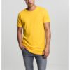 Shaped long T-shirt chrome yellow