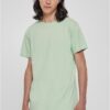Shaped long T-shirt vintage green