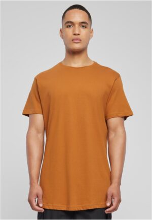 Shaped long caramel T-shirt