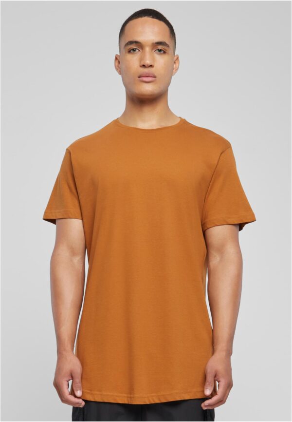 Shaped long caramel T-shirt
