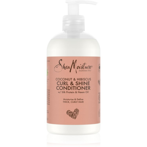 Shea Moisture Coconut & Hibiscus Curl & Shine kondicionáló a hullámos és göndör hajra 384 ml-Ár