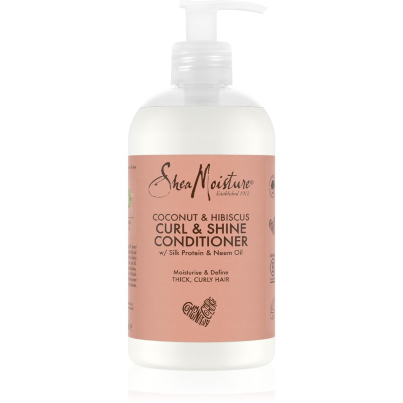 Shea Moisture Coconut & Hibiscus Curl & Shine kondicionáló a hullámos és göndör hajra 384 ml-Ár