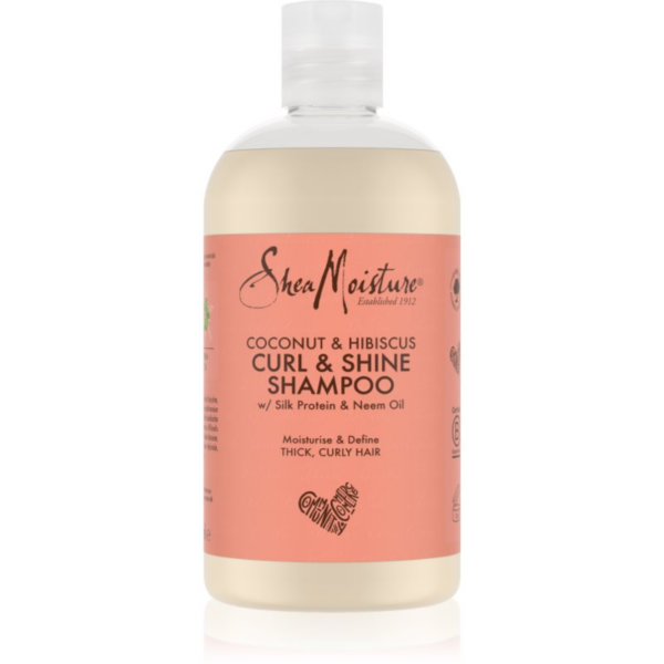 Shea Moisture Coconut & Hibiscus hidratáló sampon hullámos és göndör hajra 384 ml-Ár