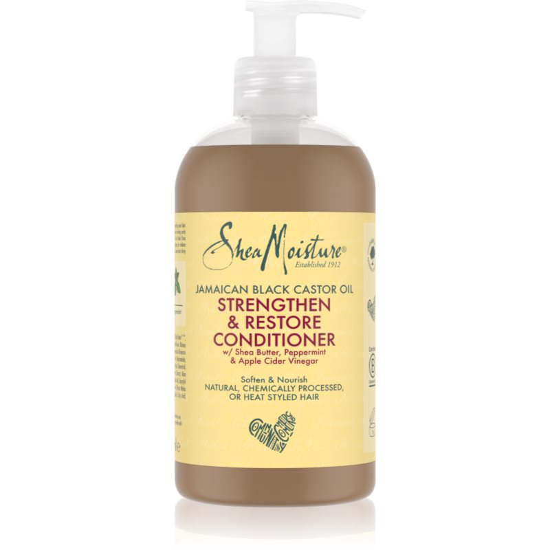 Shea Moisture Jamaican Black Castor Oil Strengthen & Restore erősítő és revitalizáló kondicionáló a károsult hajra és fejbőrre 384 ml-Ár