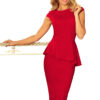 Sheath dress with ruffle waist Numoco