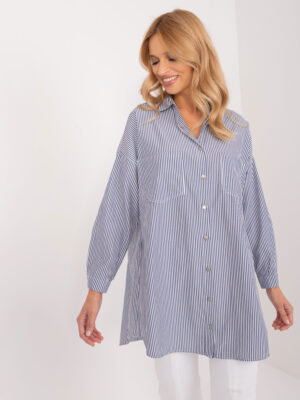 Shirt-BP-KS-1012V-2.70-white-navy blue