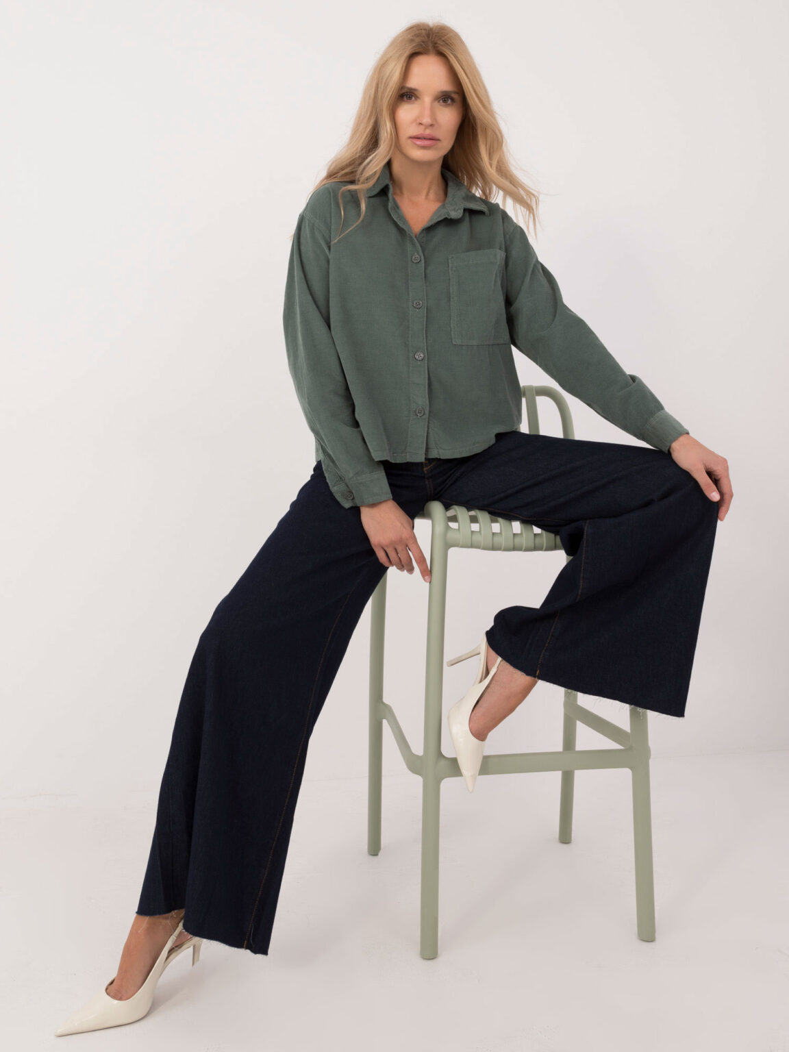 Shirt-D70046M11184A1-dark green