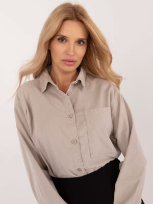 Shirt-D70046M11184A3-light beige Shirt-D70046M11184A3-light beige