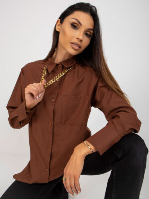 Shirt-TO-KS-7183.81P-brown