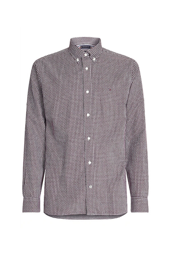 Shirt - Tommy Hilfiger COTTON CASHMERE CHK DOBBY SHIRT grey