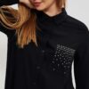 Shirt with decorative stones