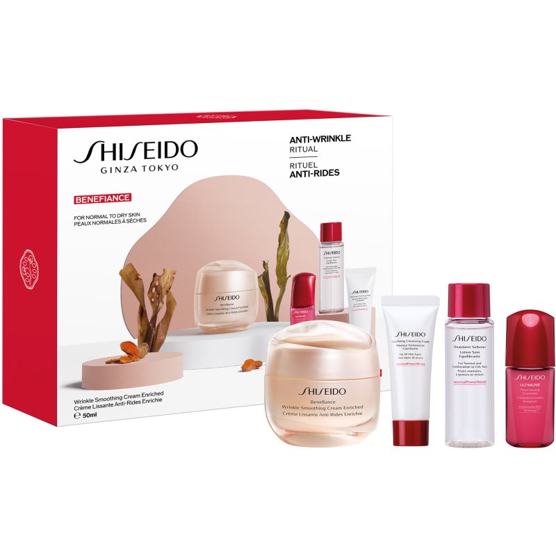 Shiseido Benefiance Wrinkle Smoothing Cream Enriched Value Set ajándékszett a tökéletes bőrért