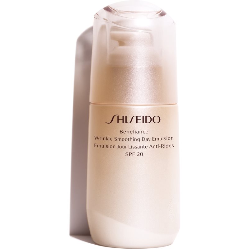 Shiseido Benefiance Wrinkle Smoothing Day Emulsion bőröregedés elleni védő emulzió SPF 20 75 ml-Eredeti