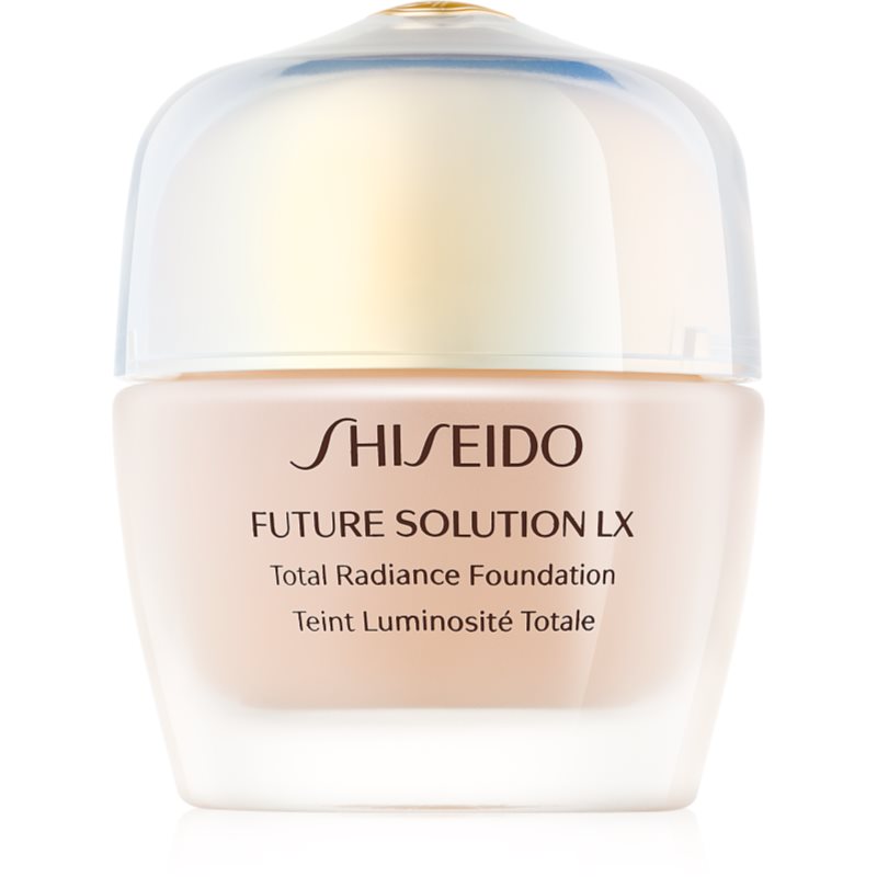 Shiseido Future Solution LX Total Radiance Foundation fiatalító make-up SPF 15 árnyalat Neutral 3/Neutre 3 30 ml-Eredeti