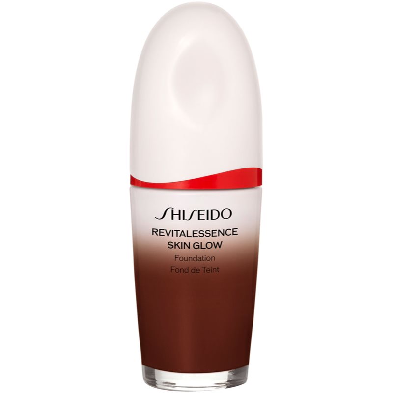 Shiseido Revitalessence Skin Glow Foundation könnyű alapozó világosító hatással SPF 30 árnyalat Mahogany 30 ml-Ár