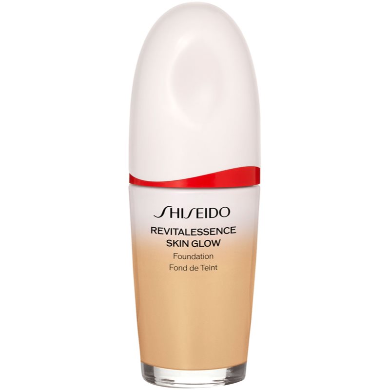 Shiseido Revitalessence Skin Glow Foundation könnyű alapozó világosító hatással SPF 30 árnyalat Oak 30 ml-Ár