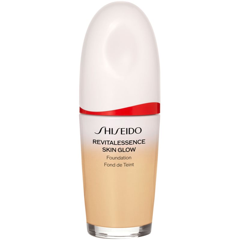 Shiseido Revitalessence Skin Glow Foundation könnyű alapozó világosító hatással SPF 30 árnyalat Shell 30 ml-Ár