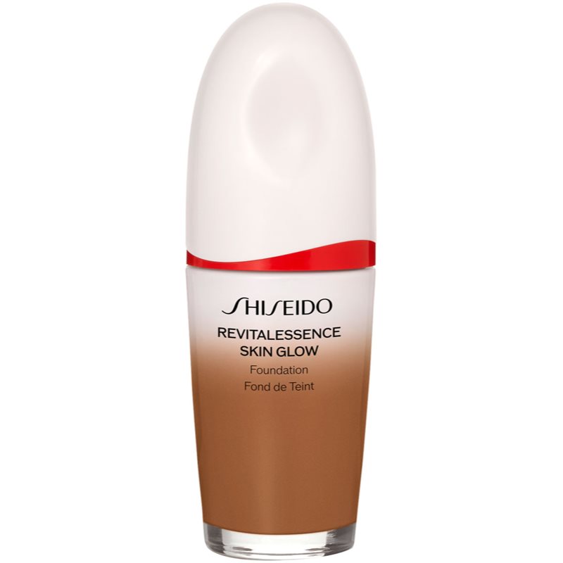 Shiseido Revitalessence Skin Glow Foundation könnyű alapozó világosító hatással SPF 30 árnyalat Topaz 30 ml-ár
