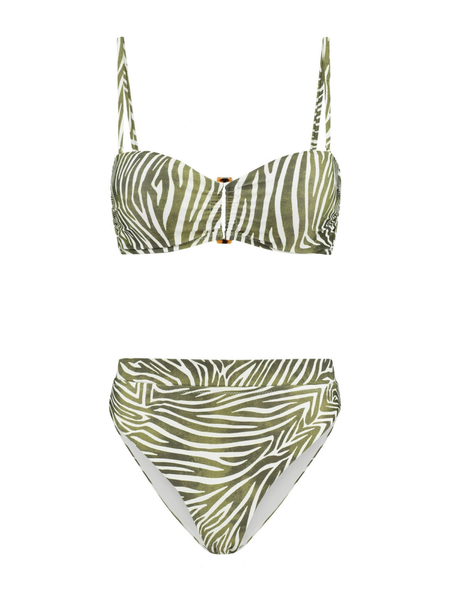 Shiwi Bikini 'ZOE'  barna / világosbarna / világoszöld / fehér-Hungary