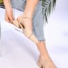 Shoeberry Women's Aspetto Nude Heels Shoes - Slippers