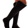 Shoeberry Women's Toon Black Suede Boots Black Suede