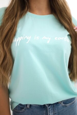 Shopping blouse is my cardio mint Shopping blouse is my cardio mint